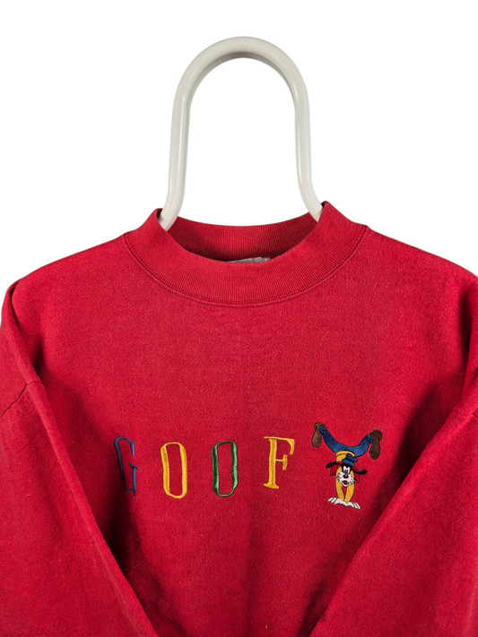 Disney 90s Goofy Oversized Sweatshirt Dames | Rood | Maat L