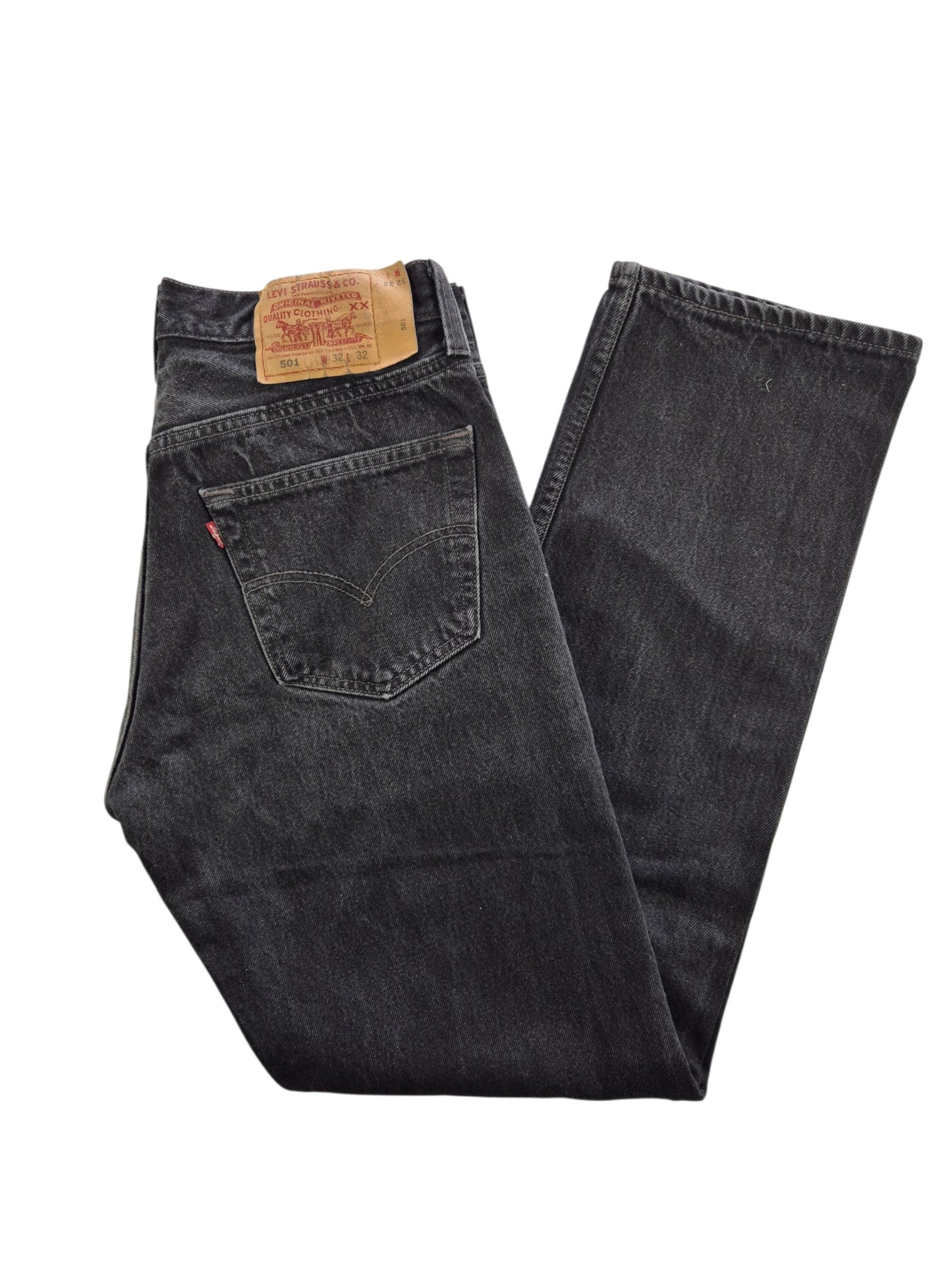 Levi's 501 Straight Jeans Heren | Zwart | Maat W32 L32