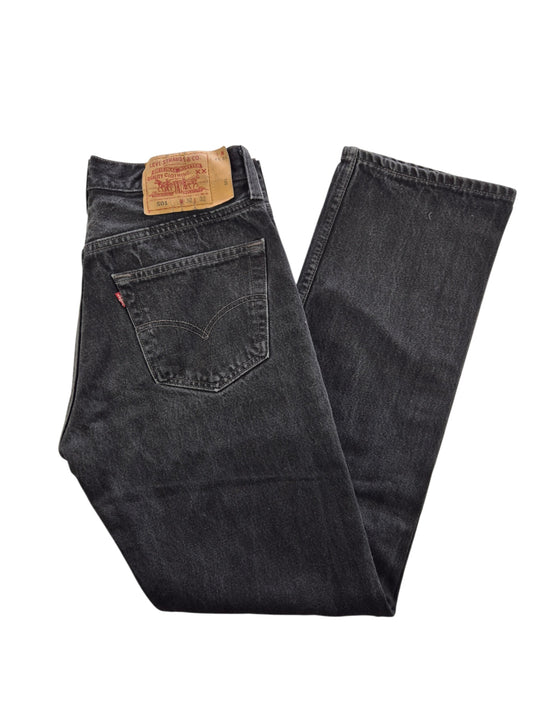 Levi's 501 Straight Jeans Heren | Zwart | Maat W32 L32