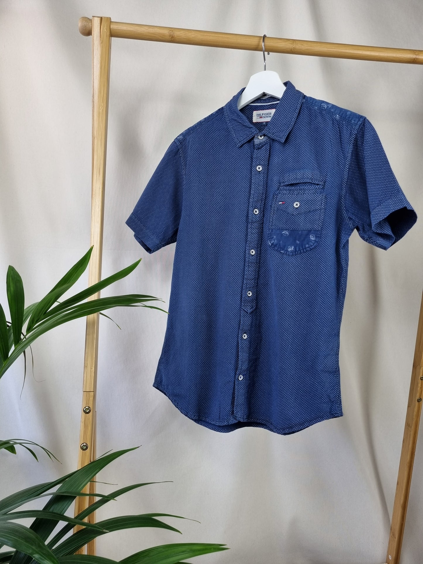 Tommy hilfiger short sleeve shirt maat S (M)