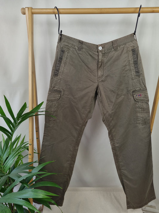 Vintage napapijri cargo broek maat 38