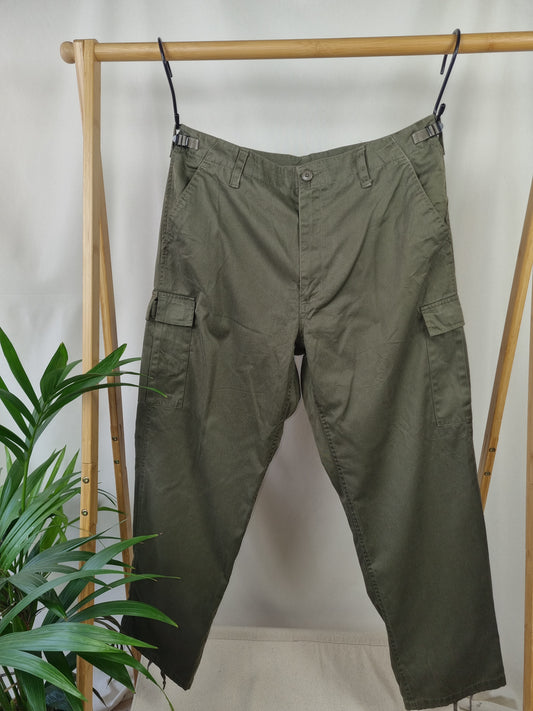 Vintage cargo broek maat 34