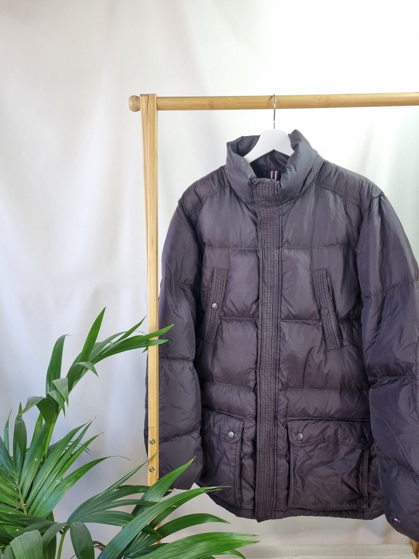Tommy Hilfiger gewateerde herfst/winterjas maat L