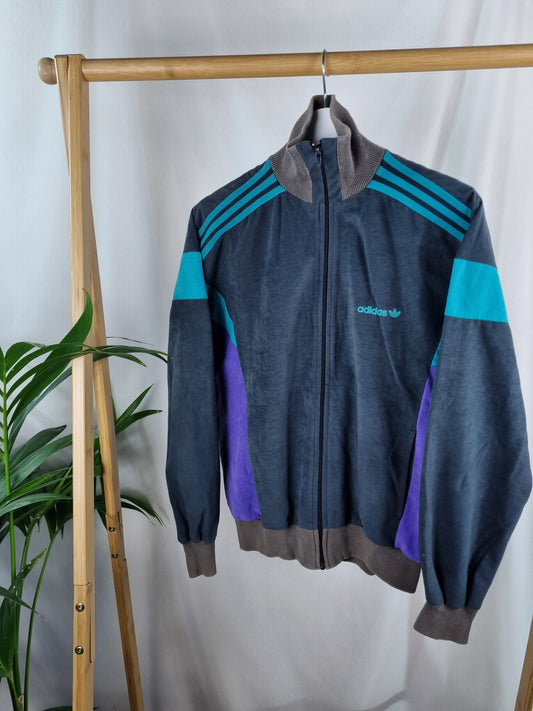 Adidas 90s vest met opstaande kraag maat M
