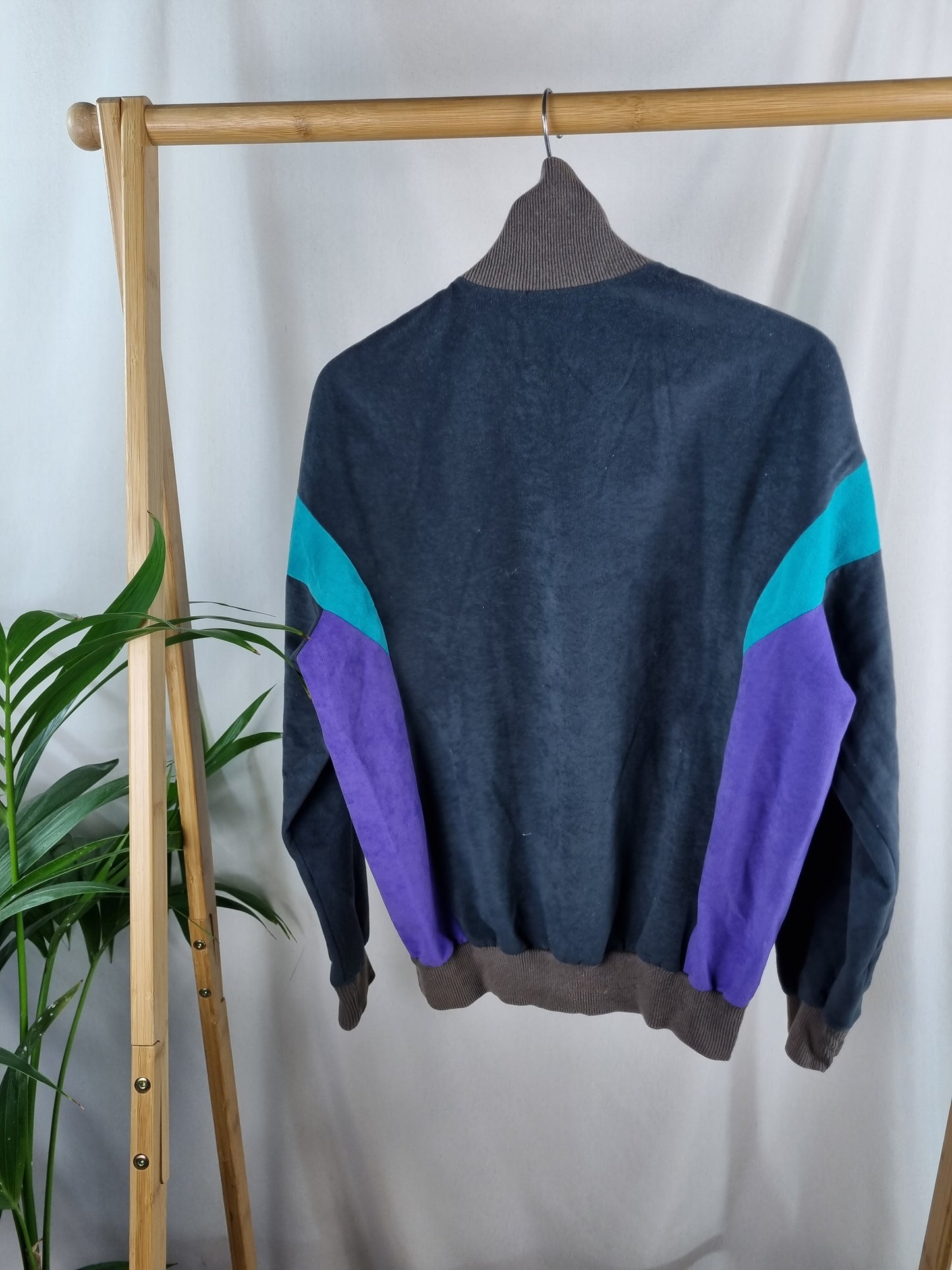 Adidas 90s vest met opstaande kraag maat M