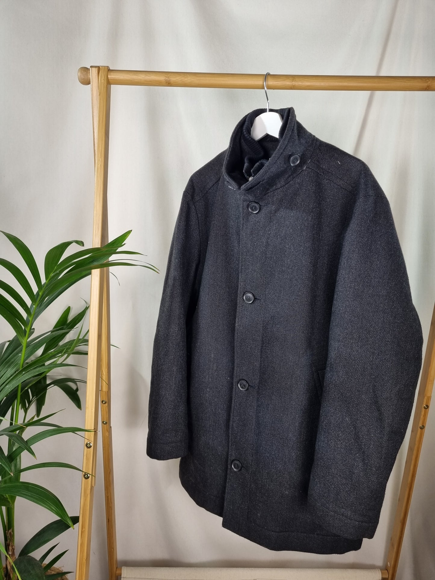 Hugo Boss wollen herfst/winterjas maat 50