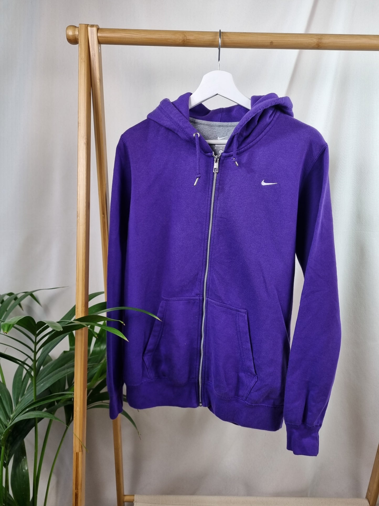 Nike chest logo swoosh hoodie met rits maat XL