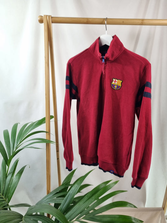 Vintage FC Barcelona zipper Maat M