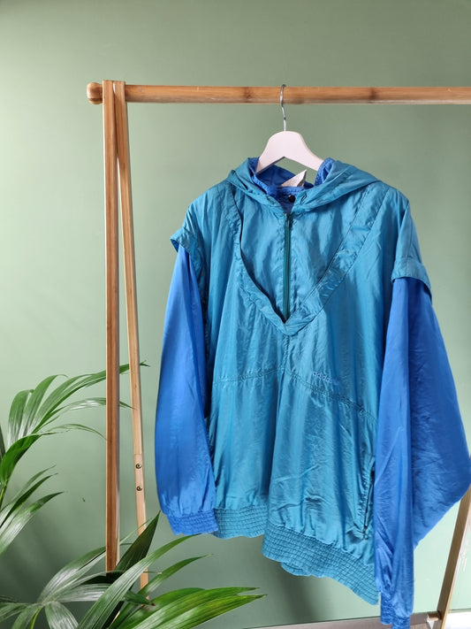 Adidas 90s anorak van parachute stof maat XXL