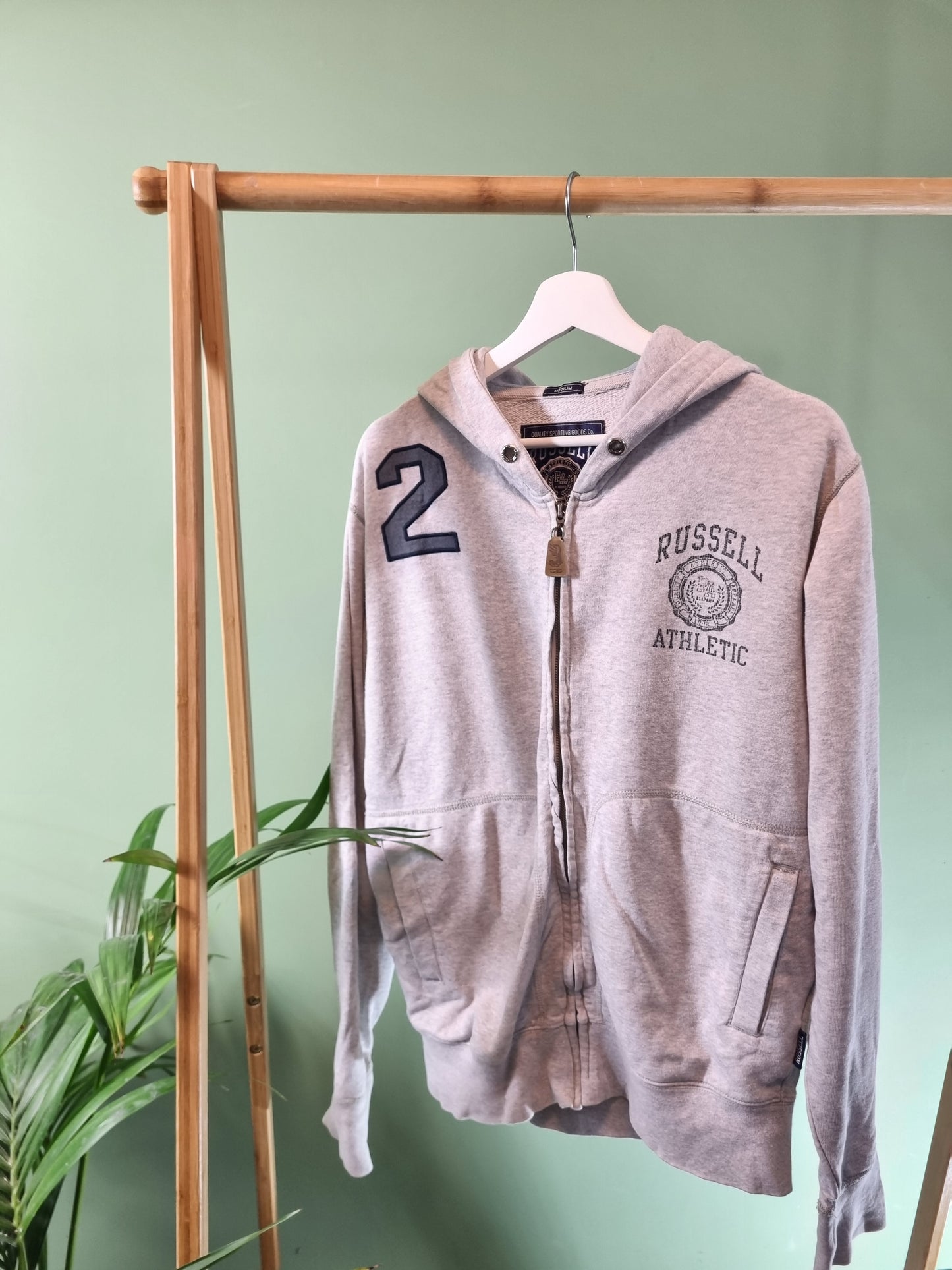 Russel hoodie met rits maat M