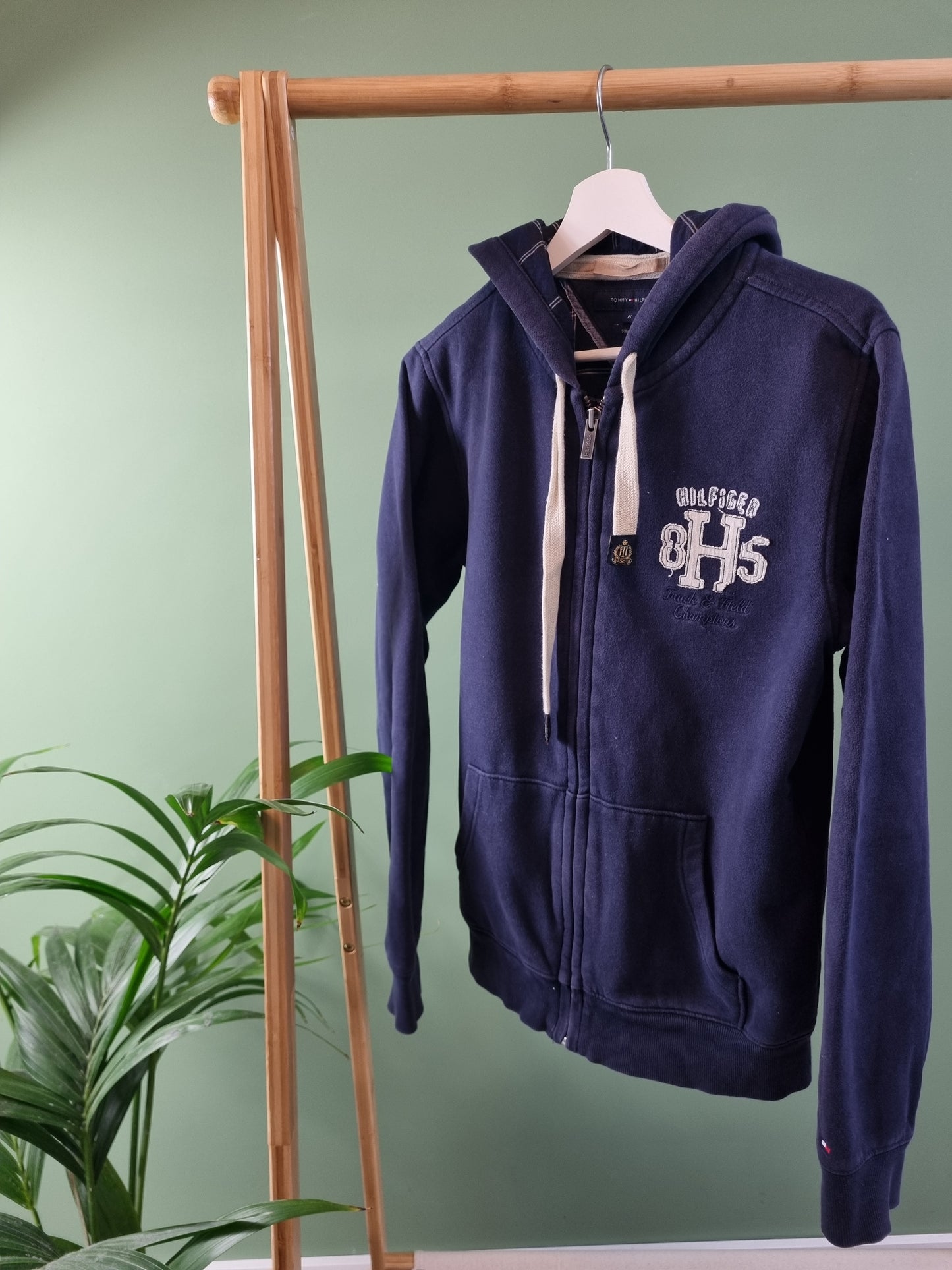 Tommy Hilfiger heavy weight hoodie met rits maat M