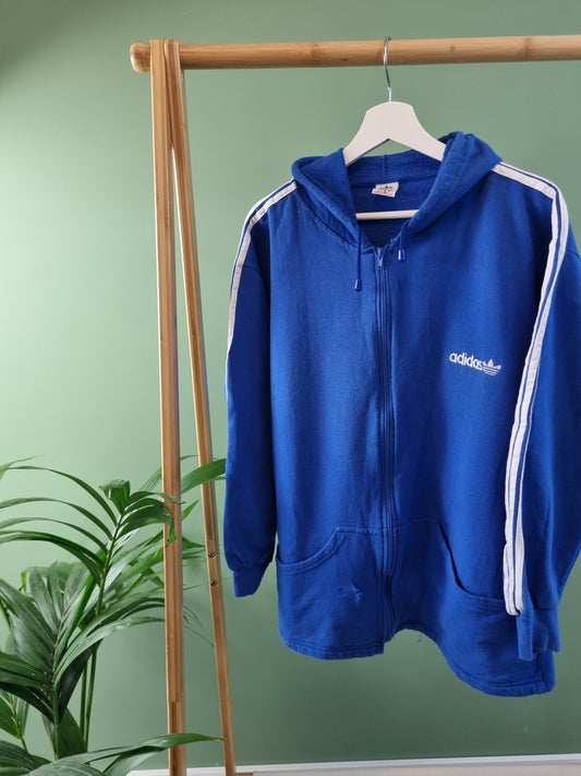 Adidas 80s 3-stripes hoodie met rits maat L