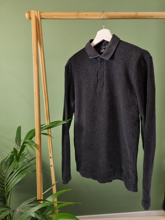 Hugo Boss Long sleeve slim fit polo maat M
