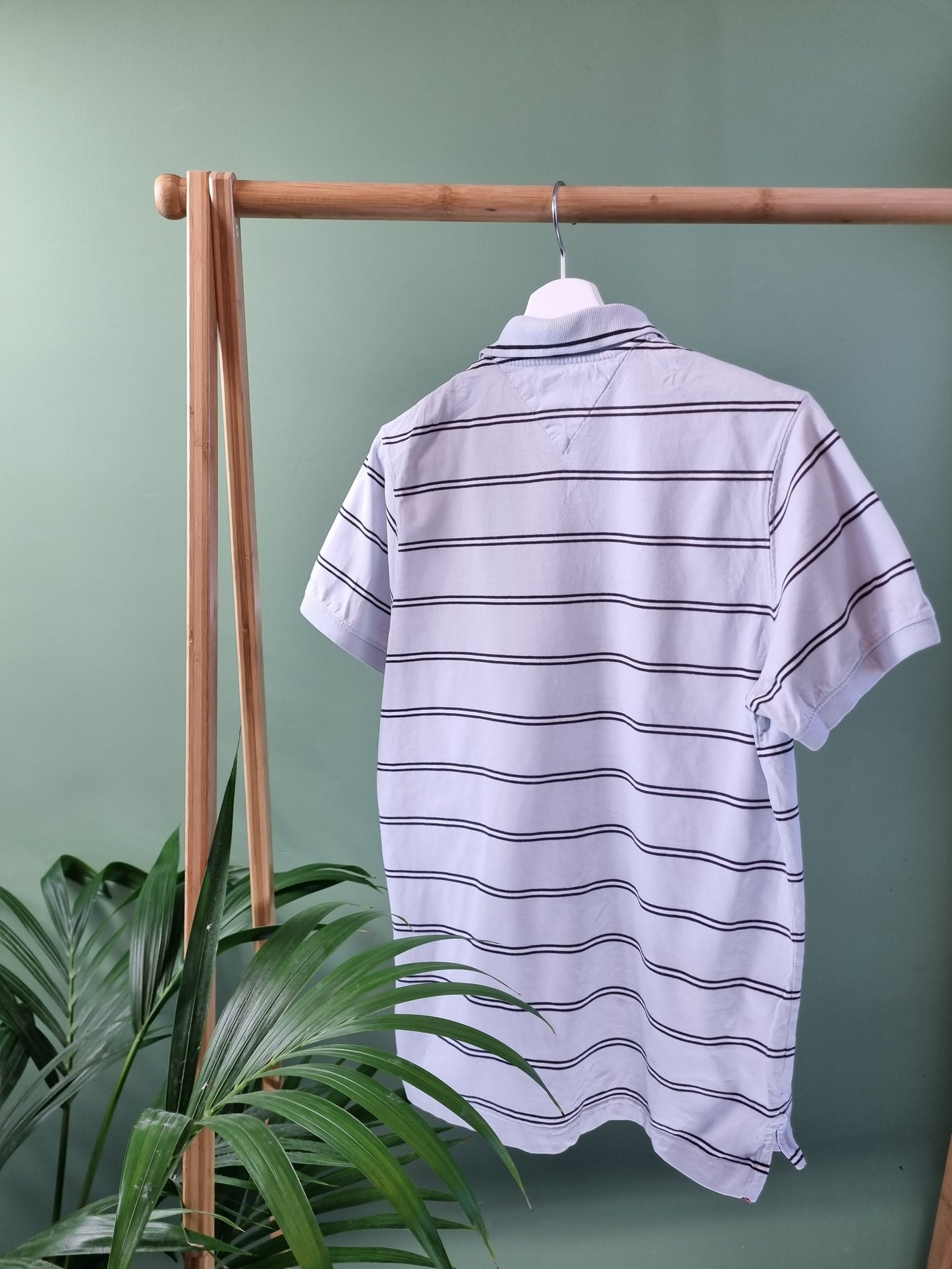 Tommy Hilfiger stripe polo maat M