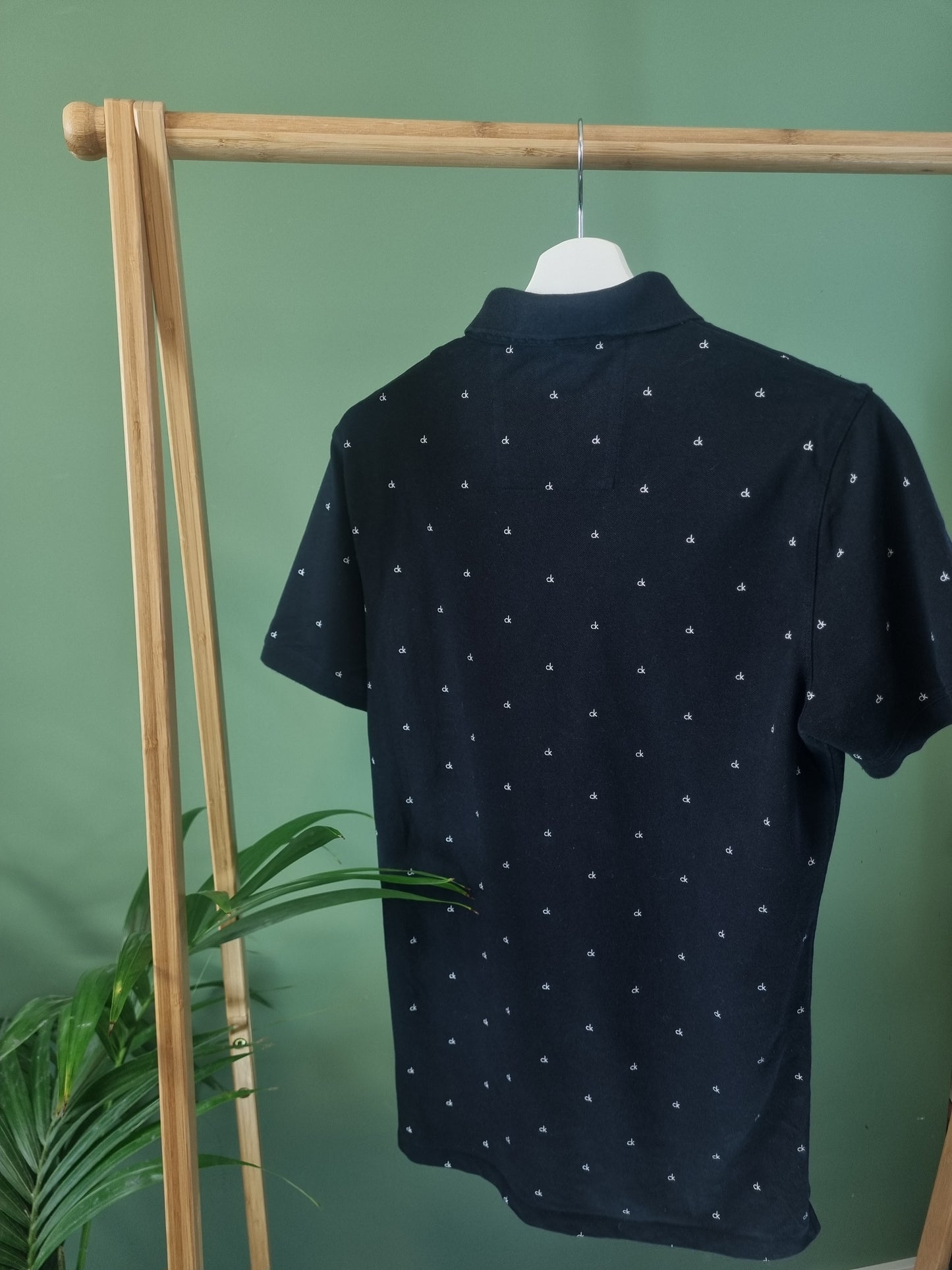 Calvin Klein all-over print polo maat M