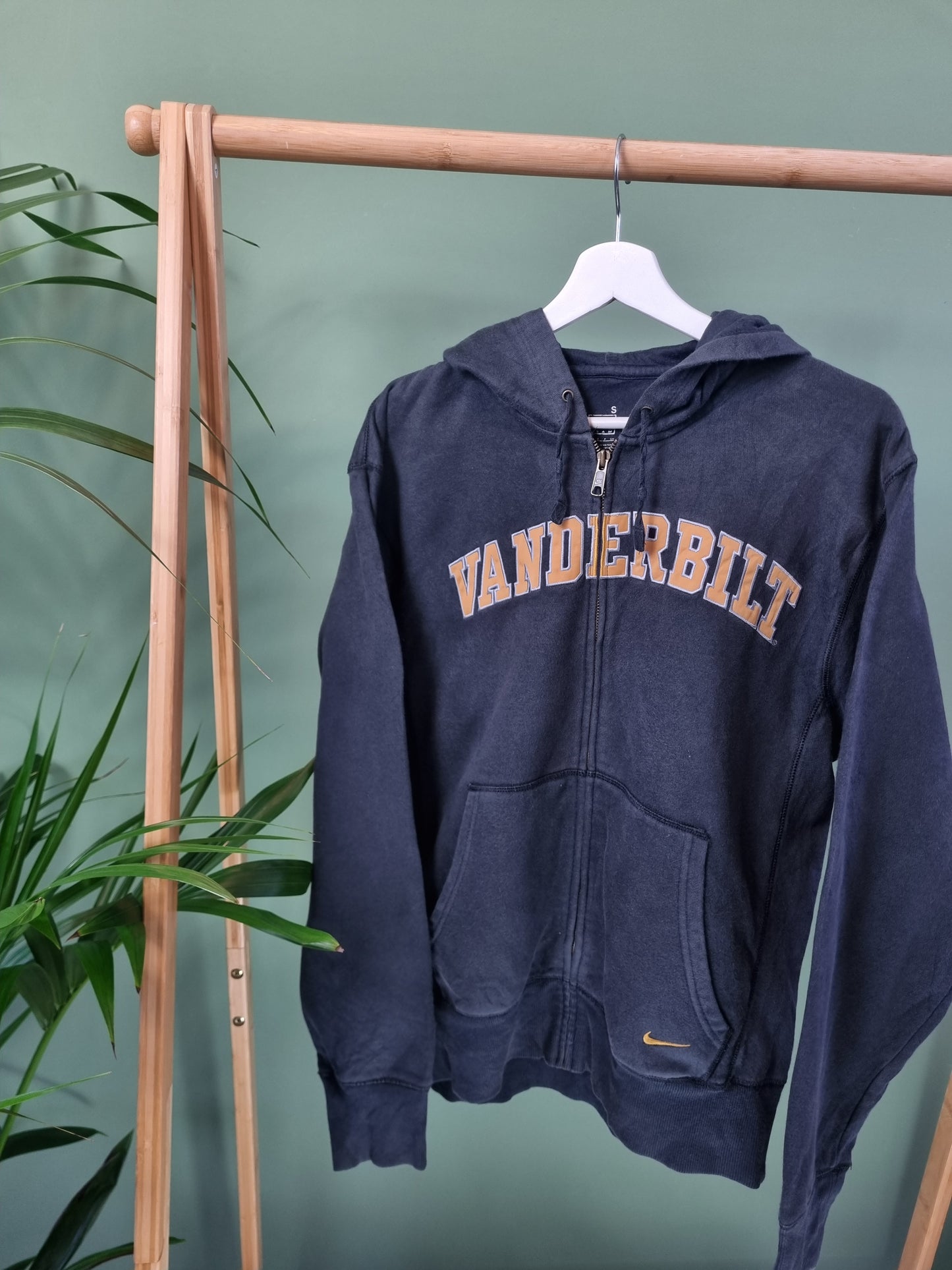 Nike hoodie met rits Maat S blauw heren
