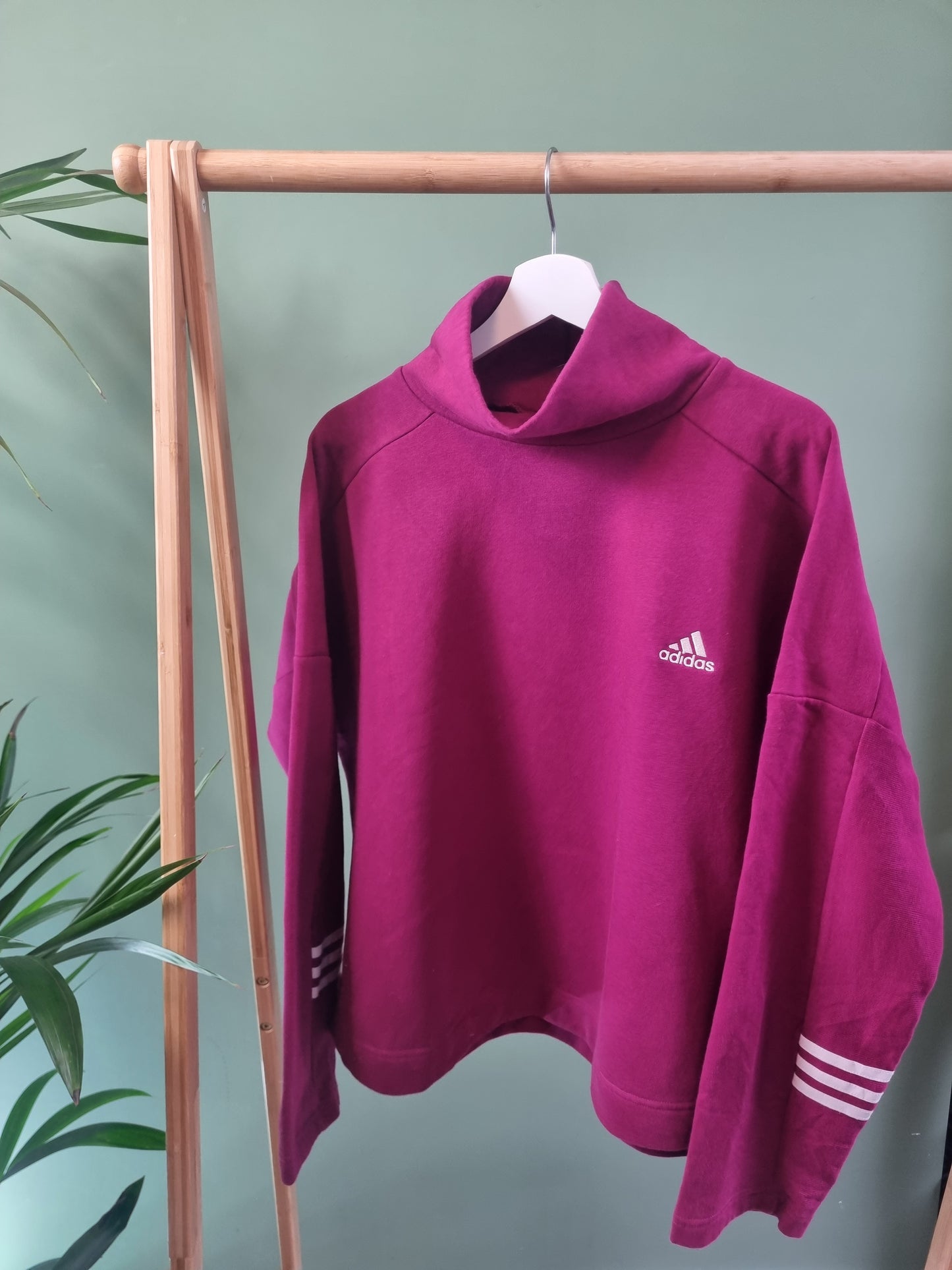 Adidas oversized col sweater maat XL