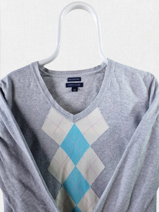 Tommy Hilfiger v-neck trui maat L