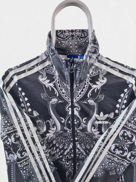 Adidas all over print zipper maat S