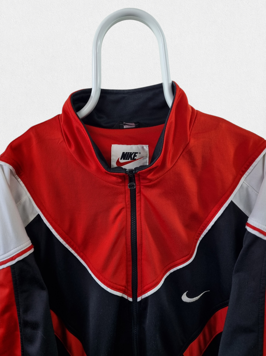 Nike 90s s/s zipper big swoosh maat XL
