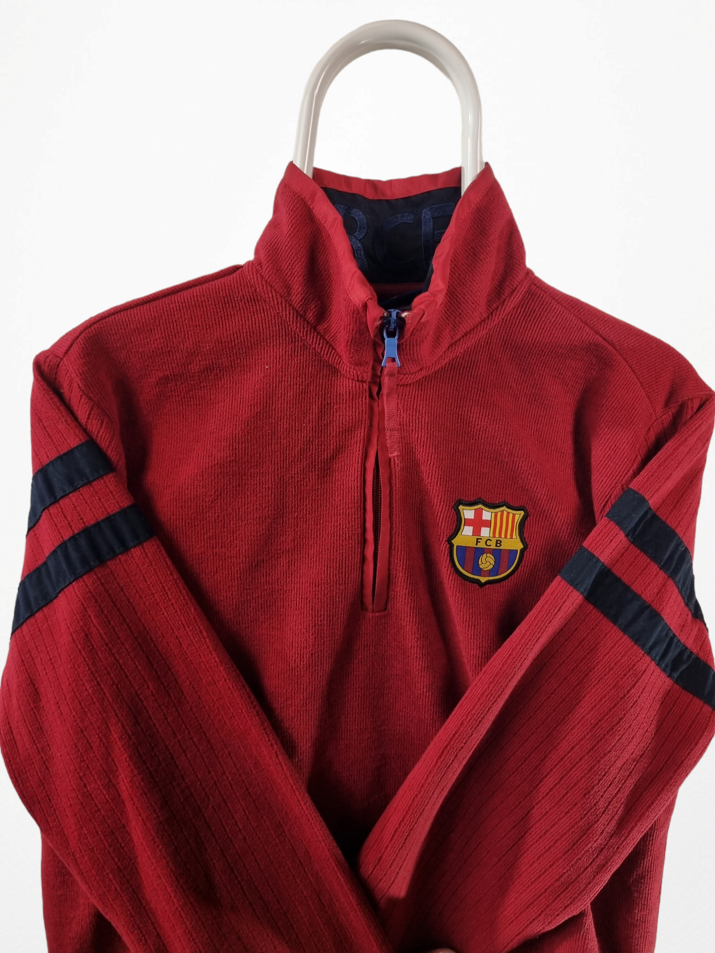 Vintage FC Barcelona zipper Maat M