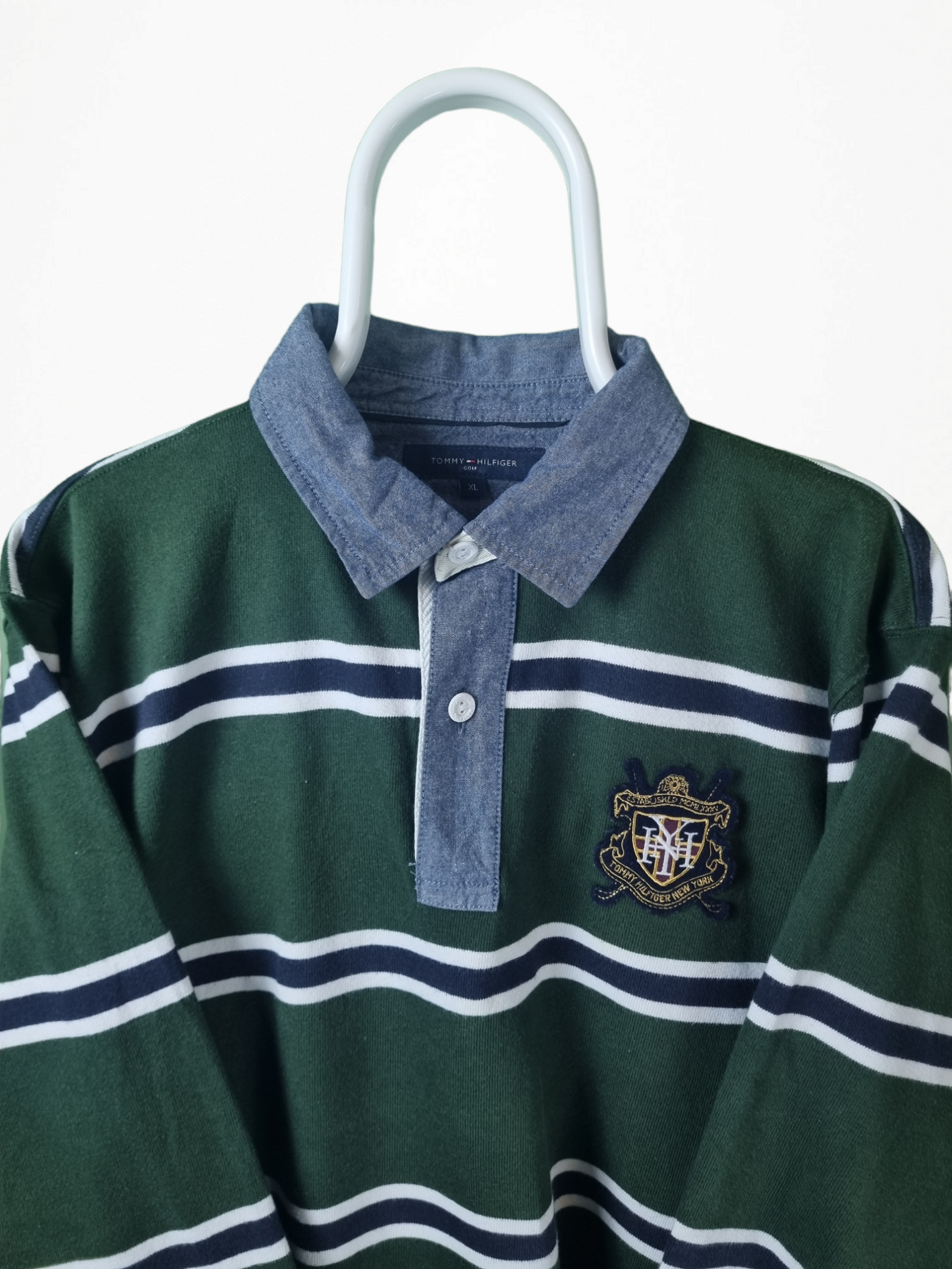 Tommy Hilfiger LS polo maat XL