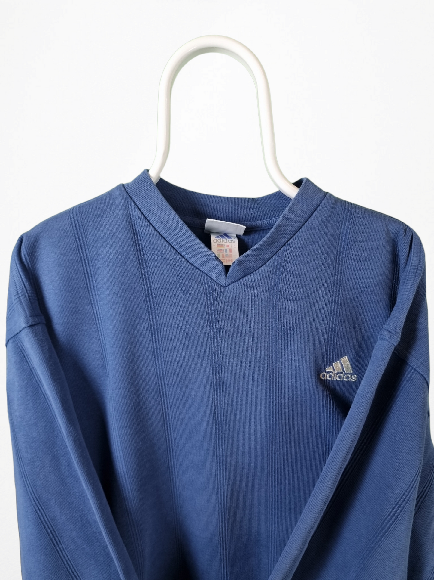Adidas 90s v-neck sweater maat L