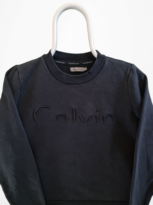 Calvin Klein embroidered text sweater maat XS
