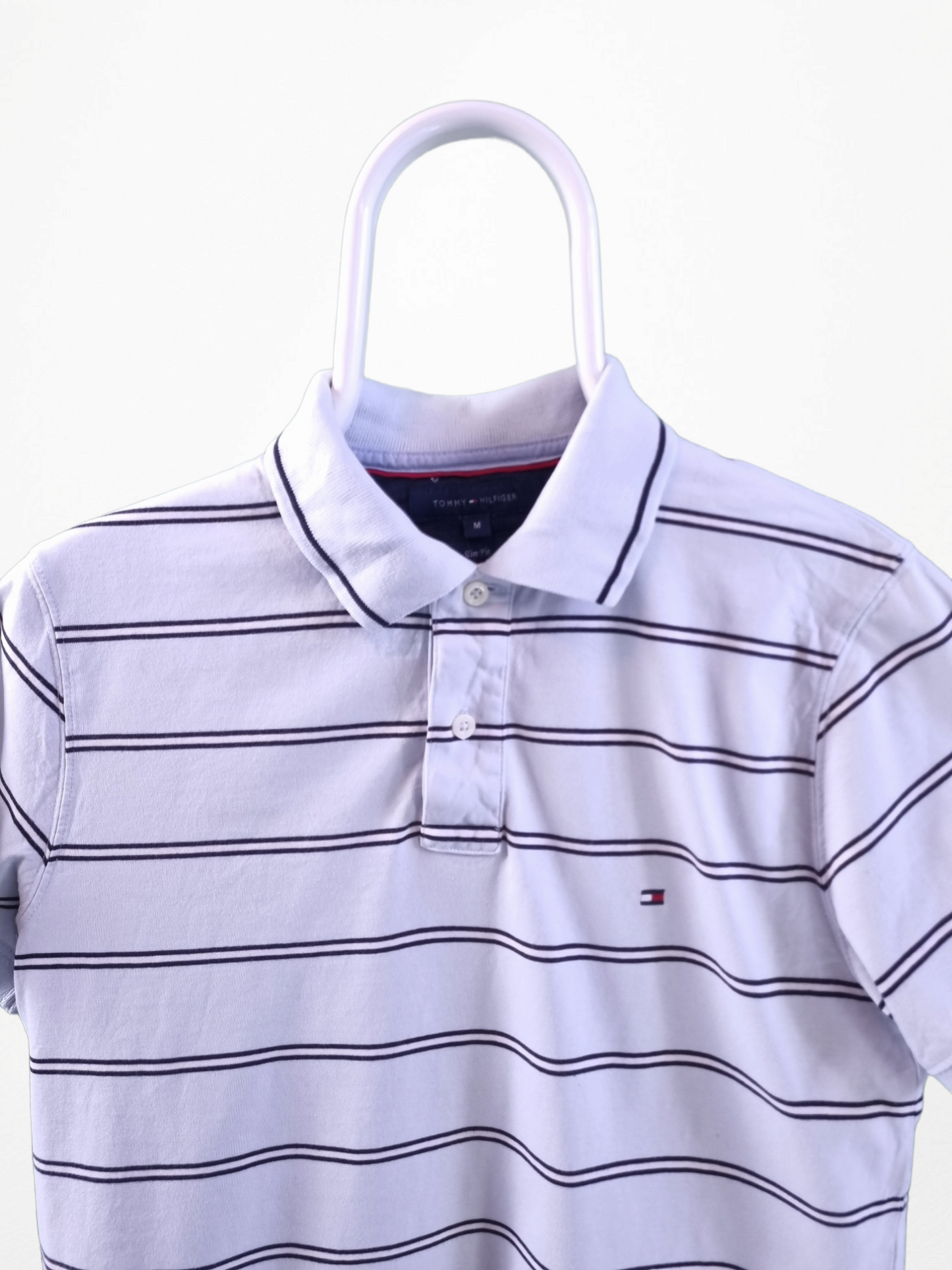 Tommy Hilfiger stripe polo maat M