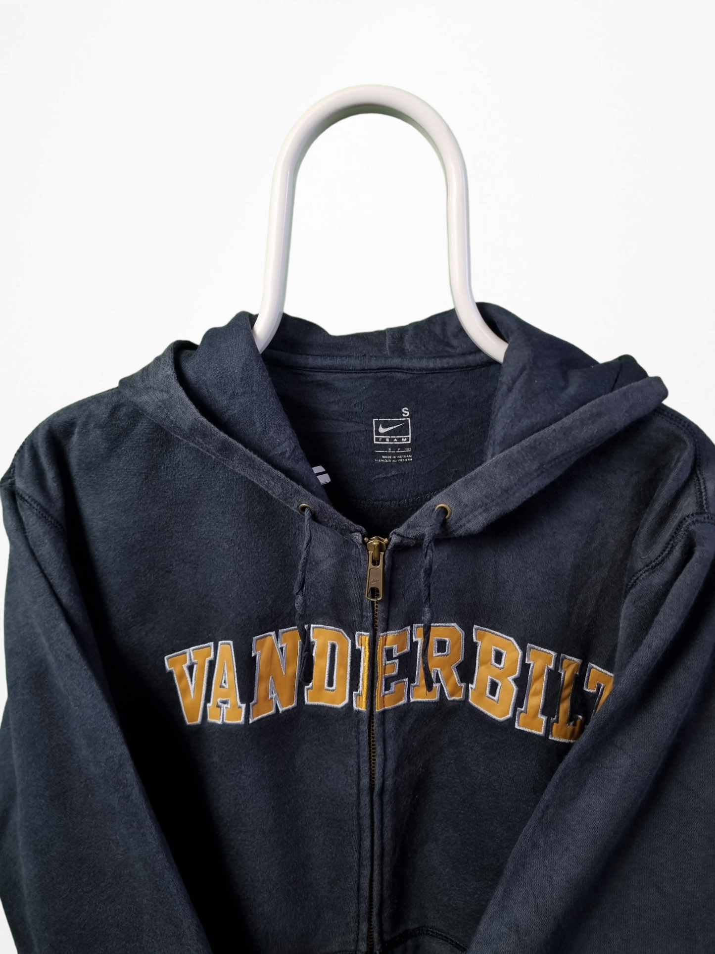 Nike hoodie met rits Maat S blauw heren