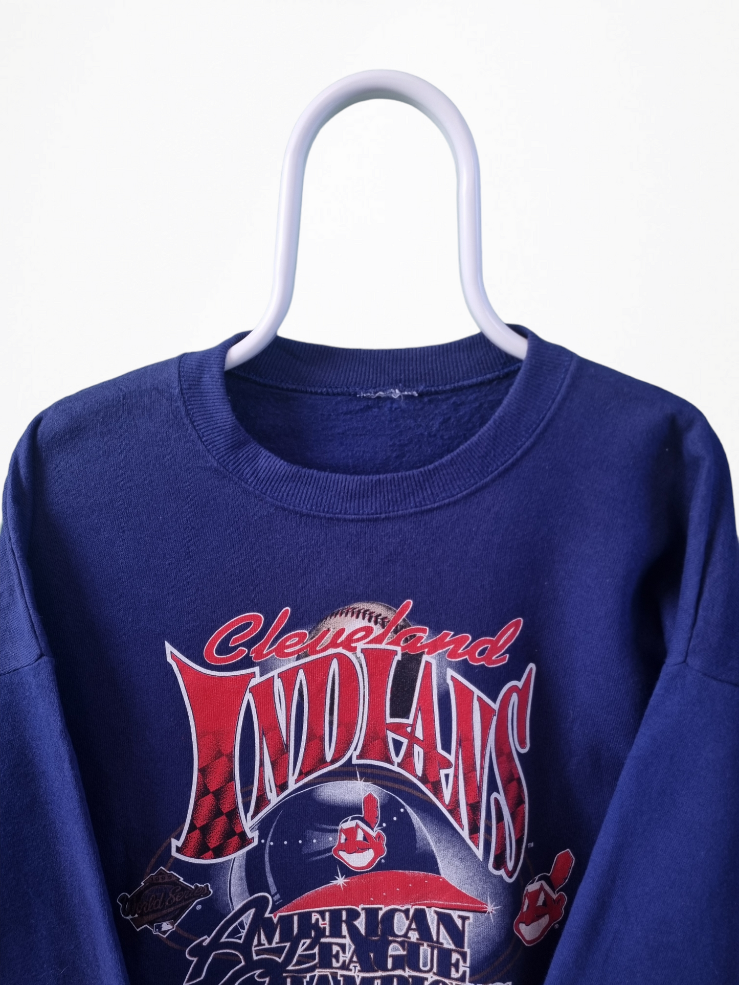 Rare vintage 90s US Cleveland Indians sweater maat XL